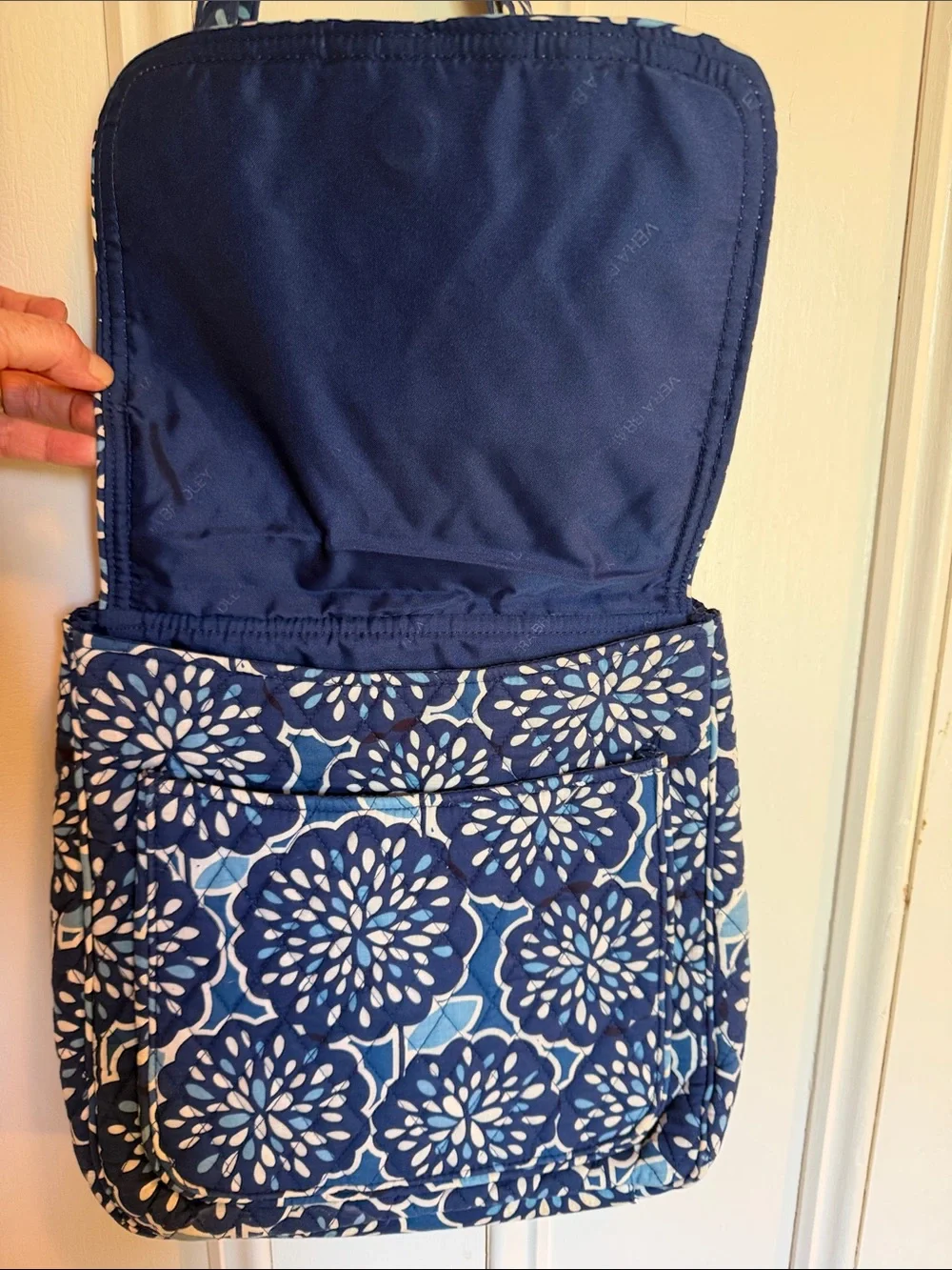 Vera Bradley Blue Floral Crossbody Shoulder Bag - Picture 9 of 9
